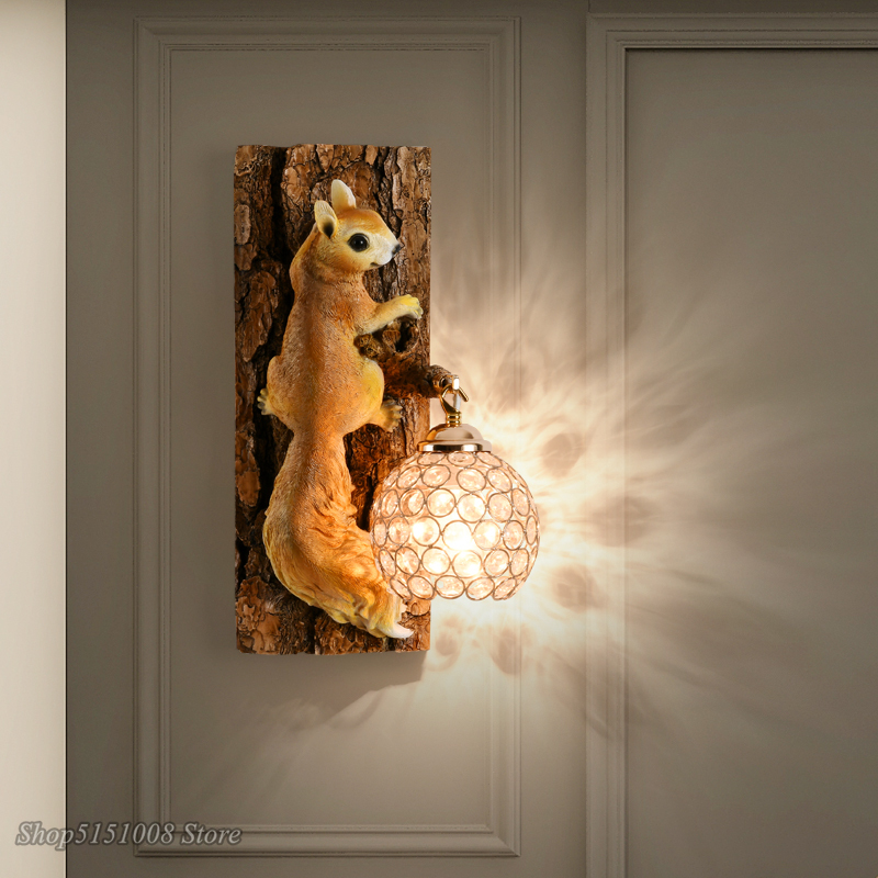 Background Resin Art - Светодиодная настенная лампа в скандинавском стиле,