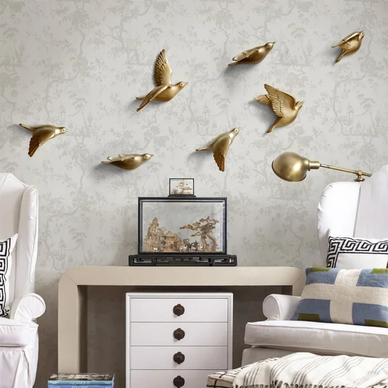 Background Resin Art - Европейские смоляные птицы, настенные голубиные поделки,