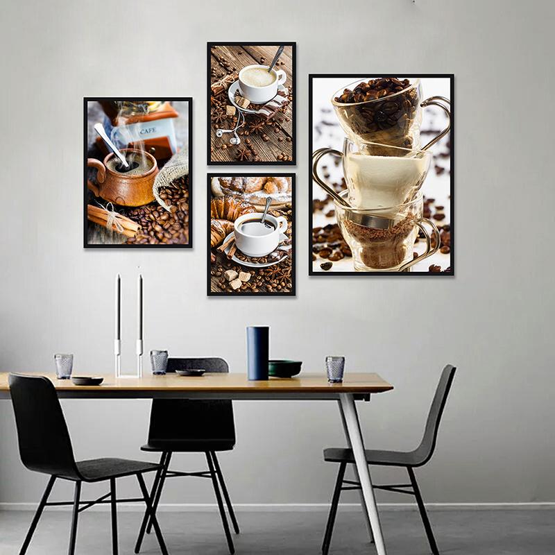 Background Resin Art - Художественный постер WCIC, на кофейную тематику,