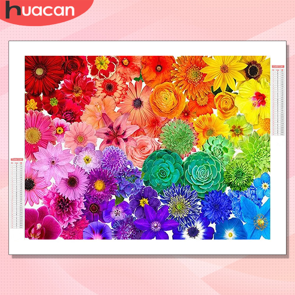 Resin Art With Rose - Наборы для алмазной вышивки HUACAN: Цветы,
