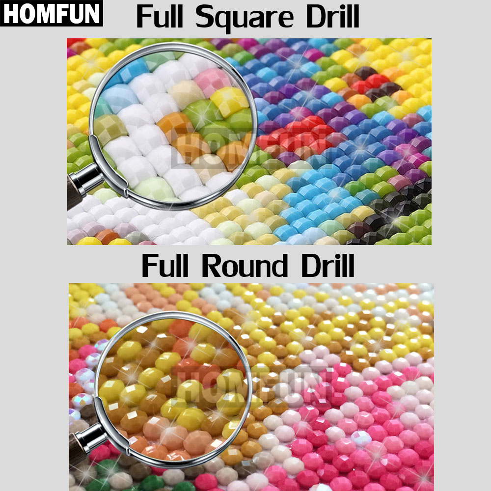 Алмазная 5D Вышивка HOMFUN «цв – обзор и цена Resin Art Name