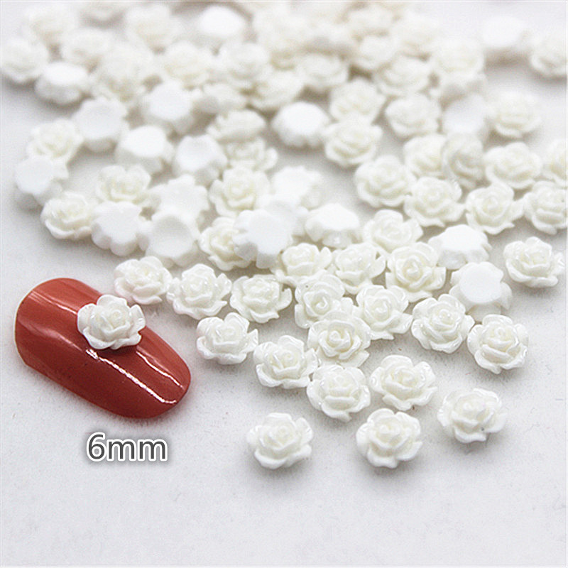 100 шт. 6 мм кабошон из смолы  – обзор и цена Resin Art With Rose