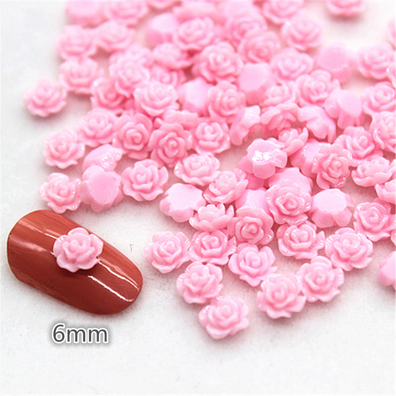 100 шт. 6 мм кабошон из смолы  – обзор и цена Resin Art With Rose